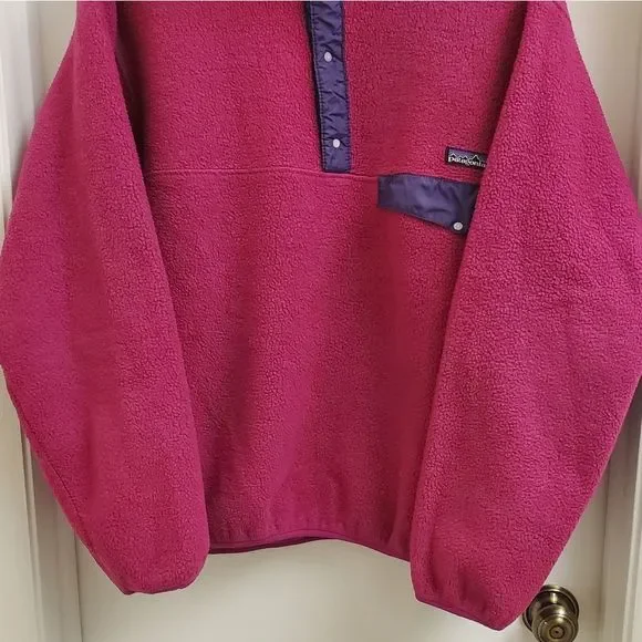 🤩Rare Vintage patagonia fleece pullover size women's Large - Picture 3 of 6